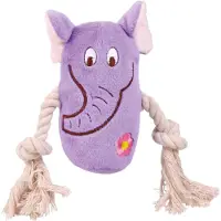 Trixie 4 Animaux Avec Corde, Peluche - 13 Cm