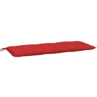 vidaXL Coussin de banc de jardin rouge 120x50x7 cm tissu oxford