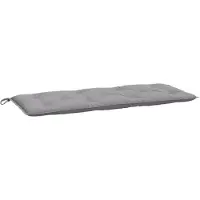 vidaXL Coussin de banc de jardin gris 120x50x7 cm tissu oxford