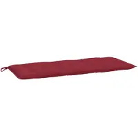 vidaXL Coussin de banc de jardin rouge bordeaux 120x50x7 cm