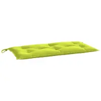 vidaXL Housse de banc de jardin vert vif 110x50x7 cm tissu Oxford