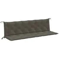 vidaXL Coussins de banc de jardin 2 pcs. Melange Gris foncé 200x50x7 cm Tissu
