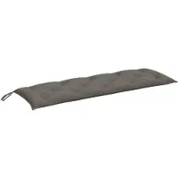 vidaXL Coussin pour banc de jardin Melange gris foncé 150x50x7 cm Tissu