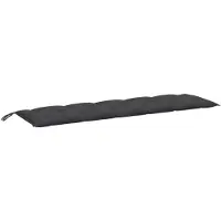 vidaXL Coussin pour banc de jardin Melange Anthracite 180x50x7 cm Tissu