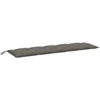 vidaXL Coussin pour banc de jardin Melange gris foncé 180x50x7 cm Tissu