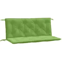 vidaXL Coussins de banc de jardin 2 pcs. Melange Vert 120x50x7 cm Tissu