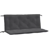 vidaXL Coussins de banc de jardin 2 pcs. Melange Anthracite 120x50x7 cm Tissu