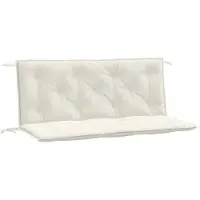 vidaXL Coussins de banc de jardin 2 pcs. Melange Crème 120x50x7 cm Tissu
