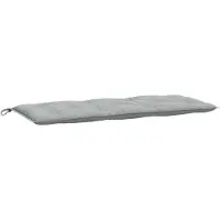 vidaXL Coussin pour banc de jardin Melange gris clair 120x50x7 cm Tissu