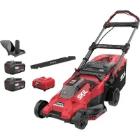 SKIL RED 0140BA Akku-Rasenmäher Brushless (2x20V, 43cm Schnittbreite, 50L Fangkorb)