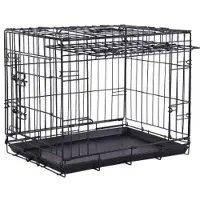 Brekz cage noire avec porte coulissante lot économique (noire)