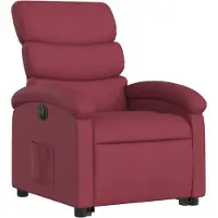 vidaXL Fauteuil relax avec releveur électrique Tissu rouge vin