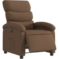 vidaXL Fauteuil relax électrique marron Tissu