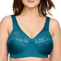Glamorise 1000 Full Coverage Bra, Bleu pétrole, 145I Femme