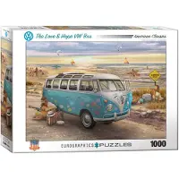 Eurographics Puzzle Love & Hope VW Bus, Bulli, 1000 pièces, 68 x 48 cm, 6000-5310