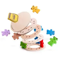 Bigjigs Jeu d'adresse - Course d'ours en peluche