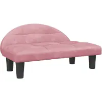 The Living Store Lit pour chien Rose 70x52x30 cm Velours