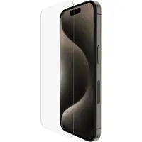Belkin Components Tempered Glass (Apple iPhone 15 Pro), Téléphone portable : film de protection, Transparent