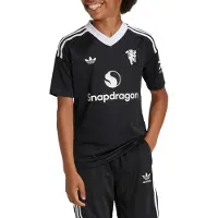 Adidas Manchester United 24/25 Junior Goalkeeper Short Sleeve T-shirt Noir 11-12 Years Garçon