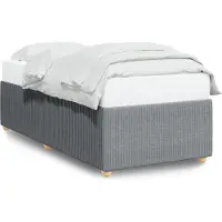 vidaXL Cadre de lit sans matelas gris clair 80x200 cm Tissu