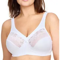 Glamorise Femme Magiclift Minimiseur Sans Armature #1003 Full Coverage Bra, Blanc, 130C EU