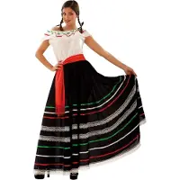 MOM Mexican Woman Costume Multicolore XL Enfants