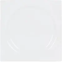 Home Assiette Plate Zen Porcelaine Blanc (27 X 27 X 3 Cm)