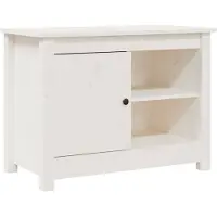 vidaXL Armoire TV Blanc 70x36,5x52 cm Pin massif