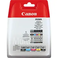 Canon Pack de 5 cartouches d'encre PGI580/CLI581