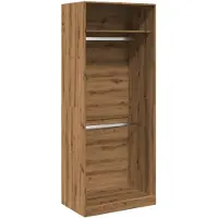 vidaXL Armoire Artisan-Chêne 80x50x200 cm Bois composite