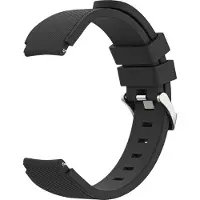 IMoshion Bracelet souple en silicone - Connecteur universel 22 mm - Noir