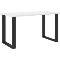 Mirjan 24 Table à manger 138x67 cm IZMIR - blanc / noir