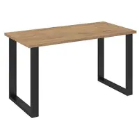 Mirjan 24 Table à manger 138x67 cm IZMIR - chêne lancelot / noir