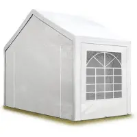 TOOLPORT Tente de réception 3x2 m pavillon Blanc bâche PE 350 N imperméable Tente de Jardin