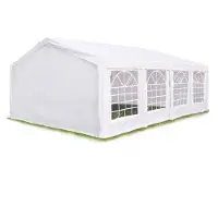 Sonstiges TOOLPORT Tente de réception 5x8 m, toile de haute qualité env. 450 N PE blanc construction en acier galvanisé avec raccordement par vissage