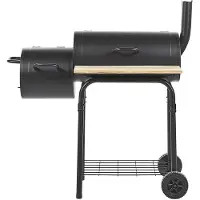 Beliani Gril à charbon de bois avec fumoir Black Satah Lumarko !