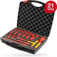 Wiha Jeu de clés à douille 1/2" VDE, 20 pièces, dans un coffret | 4010995430245