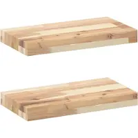vidaXL Étagères flottantes 2 pcs 40x20x4 cm acacia massif non traité