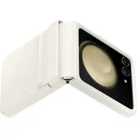 Samsung Galaxy Z Flip 5 Back Cover Cuir Crème