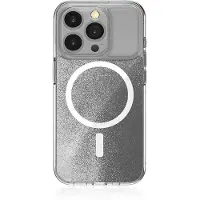 STM Relax Sand MagSafe - Étui pour iPhone 15 Pro (Transparent / Blanc)