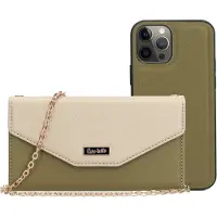 Casetastic Clutch Apple iPhone 12/12Pro Gold/Green (Apple iPhone 12, Apple iPhone 12 Pro), Coque pour téléphone portable, Or, Vert