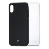 Mobilize Gummi-Gelly-Hülle (Apple iPhone XS Max), Coque pour téléphone portable, Noir