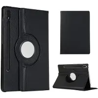 Just in Case Rotating Samsung Galaxy Tab S9 Plus / Tab S9 FE Plus Book Case Noir