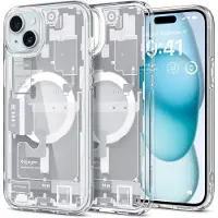 Spigen ACS07035 (Apple iPhone 15 Plus), Coque pour téléphone portable, Transparent, Blanc