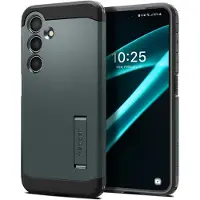 Spigen Tough Armor Sam S24+ S926 zielony/abyss green ACS07334 (Samsung Galaxy S24+), Coque pour téléphone portable, Vert