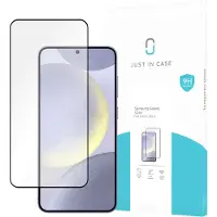 Just in Case Protecteur d'écran en verre trempé Edge To Edge Samsung Galaxy S24+ (1 pcs, Samsung Galaxy S21), Téléphone portable : film de protection, Transparent, Noir