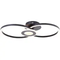 Brilliant Plafonnier Bray rond noir