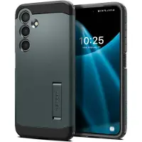 Spigen Tough Armor Sam S24 S921 zielony/abyss green ACS07357 (Samsung Galaxy S24), Coque pour téléphone portable, Vert