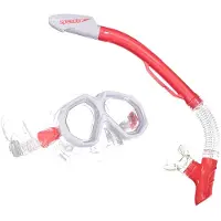 Speedo Leisure Snorkeling Set Rouge,Blanc