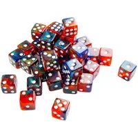 GameGenic Set de 36 Dés D6 - Galaxy Series : Mars